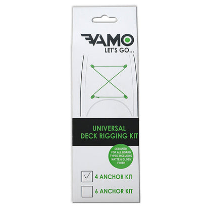 Universal Deck Rigging Kit - 4 anchor kit