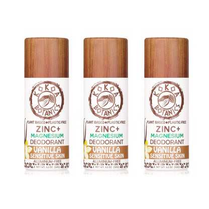 3 Pack Natural Deodorant - Choose Your Variety - Aluminum-Free