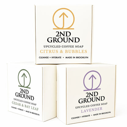3-Bar Pack — Upcycled Coffee Soap Set
