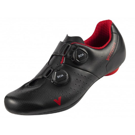 Vittoria Veloce Carbon Road Cycling Shoes (Black/Red) EU 38, EU 42