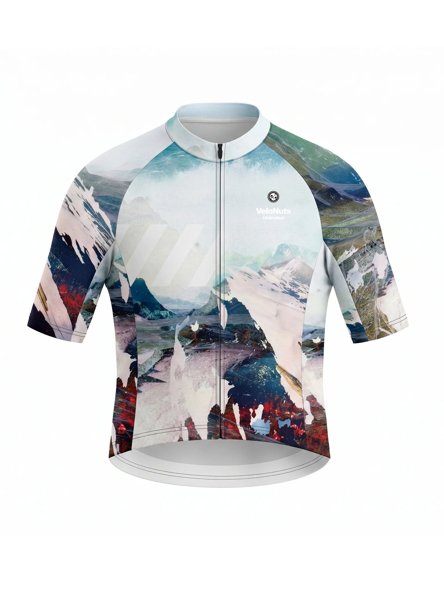 Men's Cycling Jersey-Alpine Fracture
