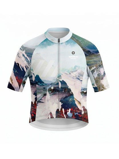 Men's Cycling Jersey-Alpine Fracture
