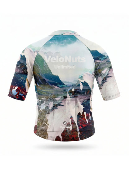 Men's Cycling Jersey-Alpine Fracture