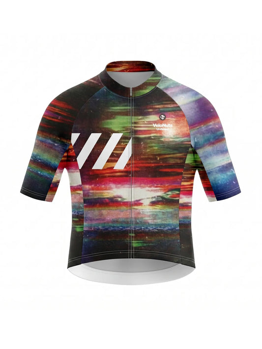 Men's Cycling Jersey-Aurora Static
