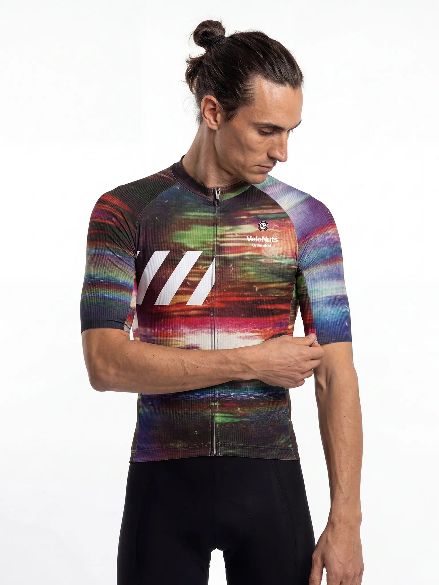 Men's Cycling Jersey-Aurora Static