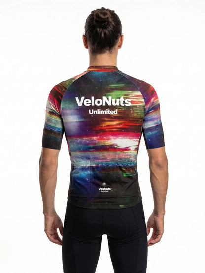 Men's Cycling Jersey-Aurora Static