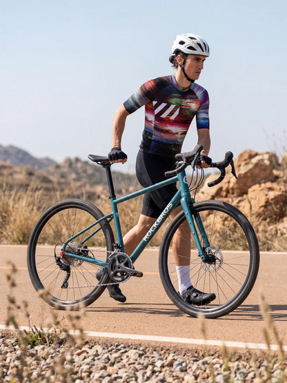 Men's Cycling Jersey-Aurora Static