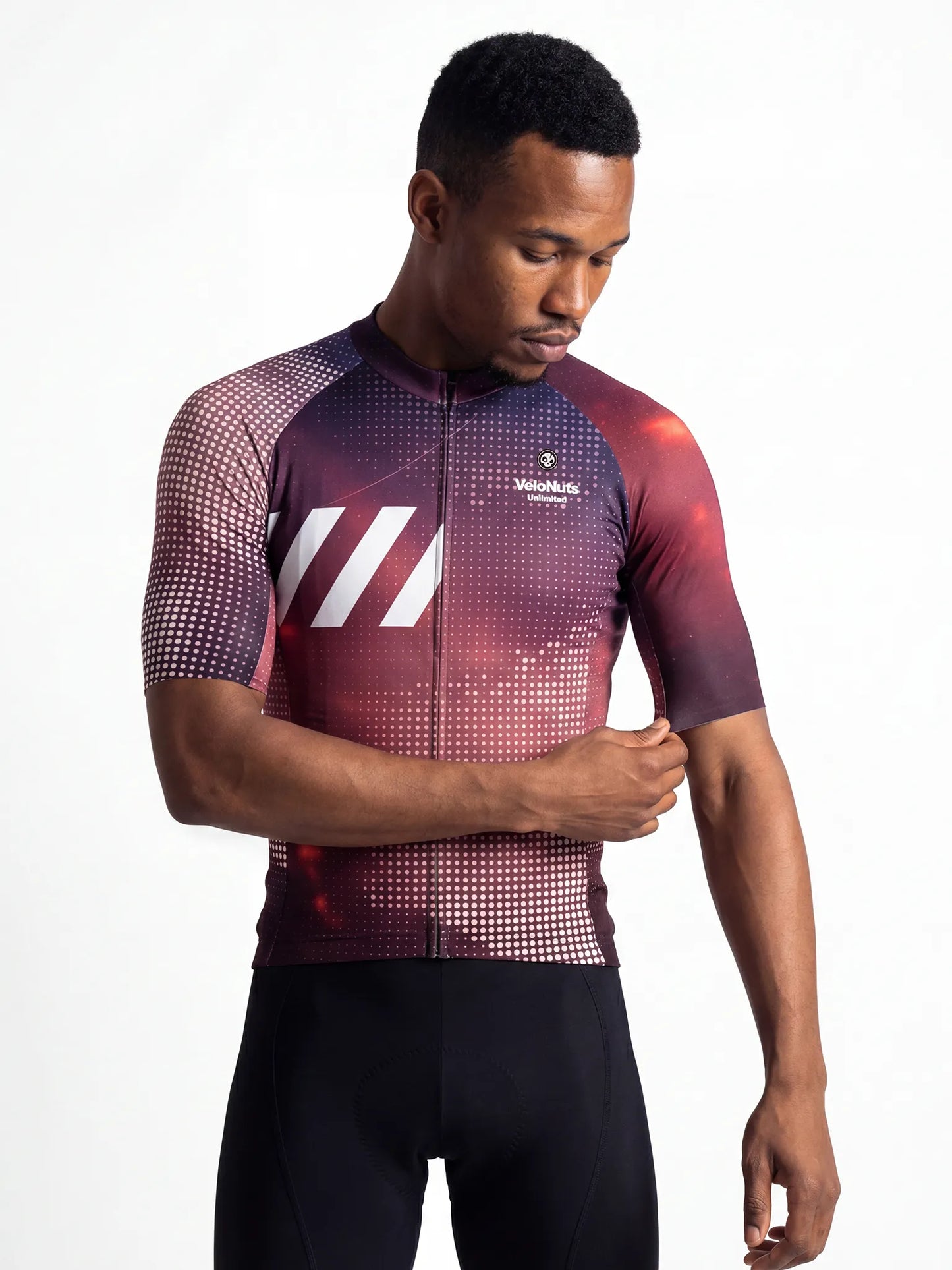 Men's Cycling Jersey-Cosmic Halftone