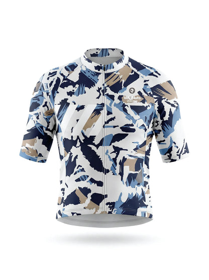 Men's Cycling Jersey-Brush Leaf Camo
