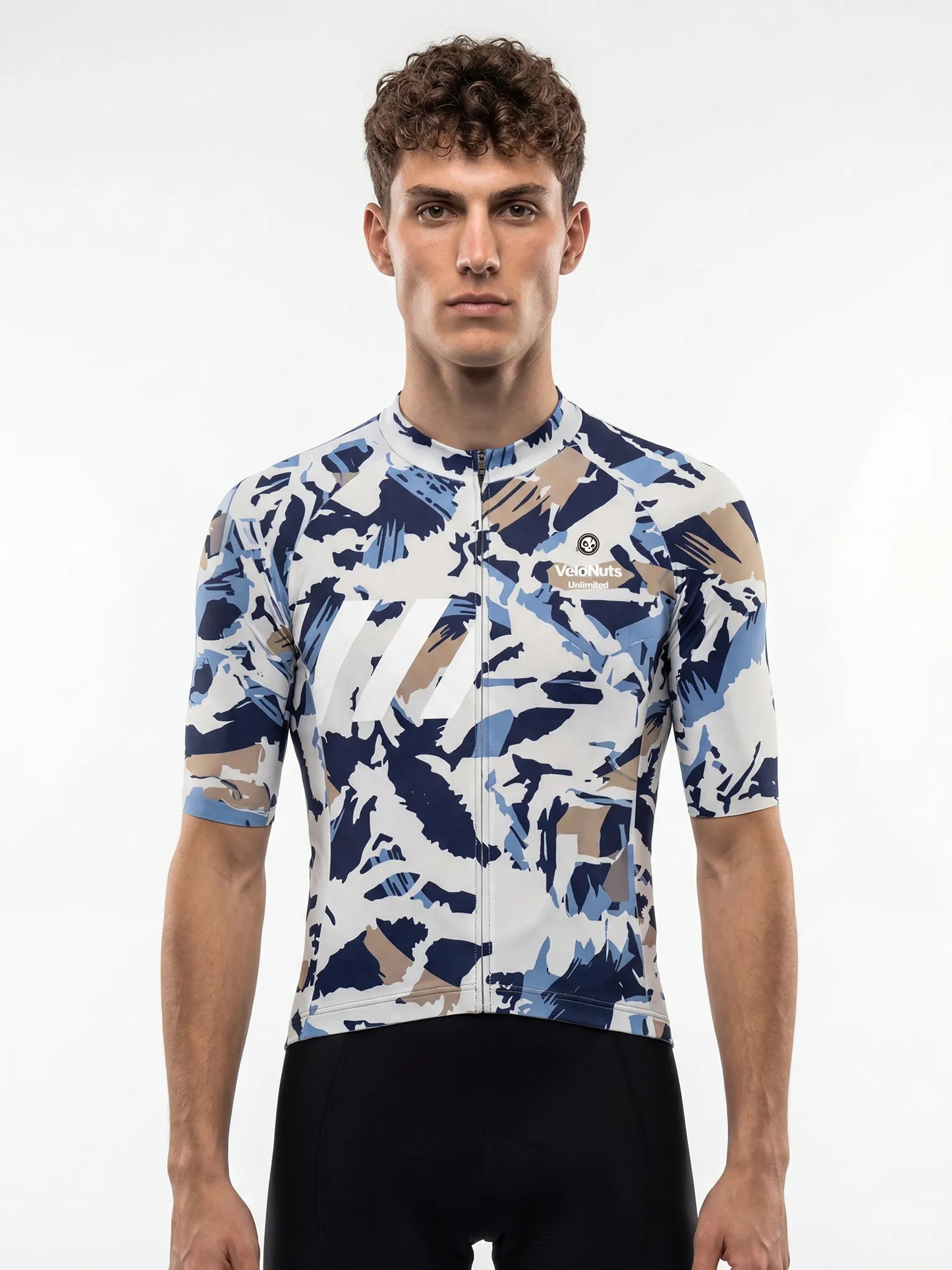 Men's Cycling Jersey-Brush Leaf Camo