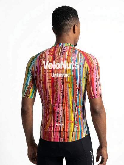 Men's Cycling Jersey-Carnival Strata