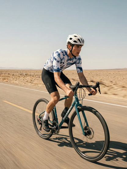 Men's Cycling Jersey-Cobalt Strokes