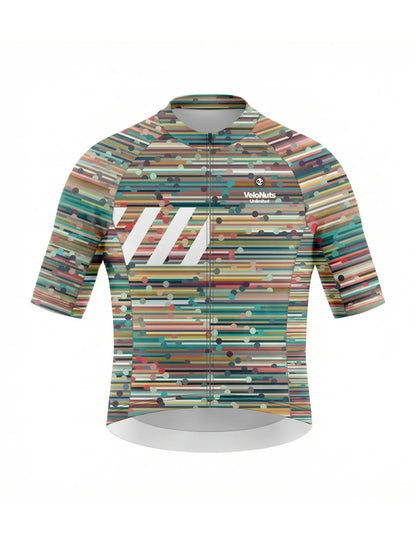 Men's Cycling Jersey-Confetti Stripe