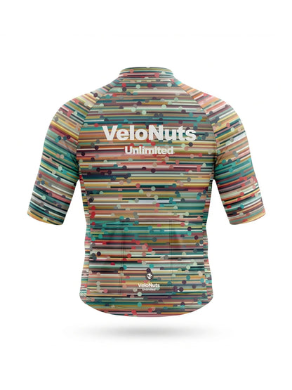 Men's Cycling Jersey-Confetti Stripe
