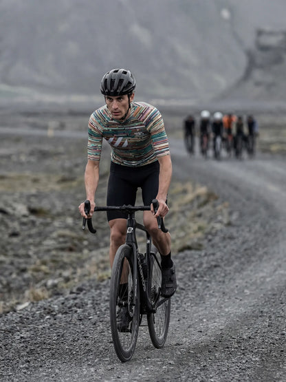 Men's Cycling Jersey-Confetti Stripe
