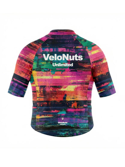 Men's Cycling Jersey-Neon Glitch