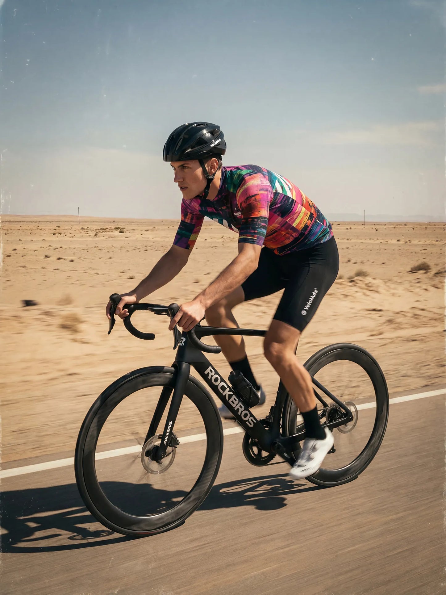 Men's Cycling Jersey-Neon Glitch