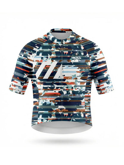 Men's Cycling Jersey-Fragment Camo