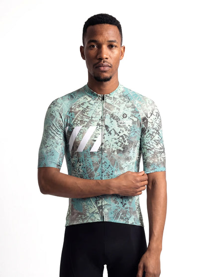 Men's Cycling Jersey-Frost Scratch Camo