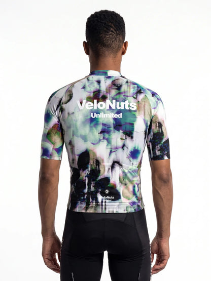 Men's Cycling Jersey-Glitch Bloom