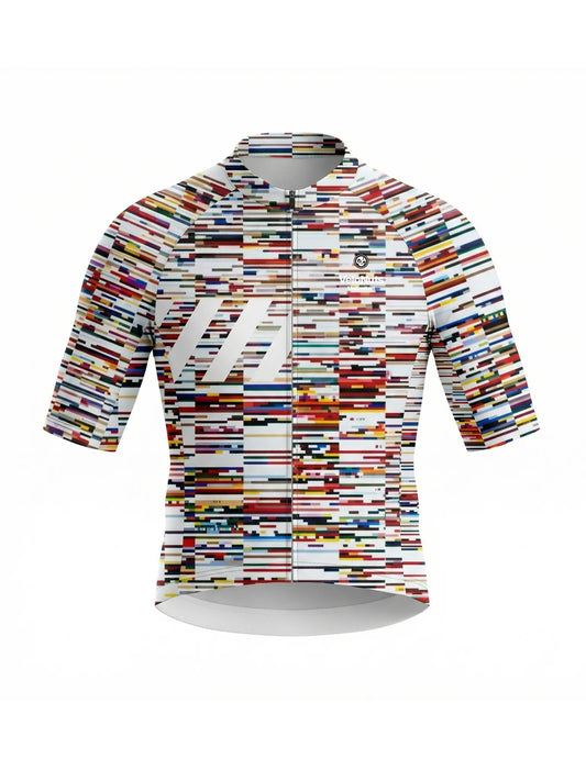 Men's Cycling Jersey-Glitch Scan