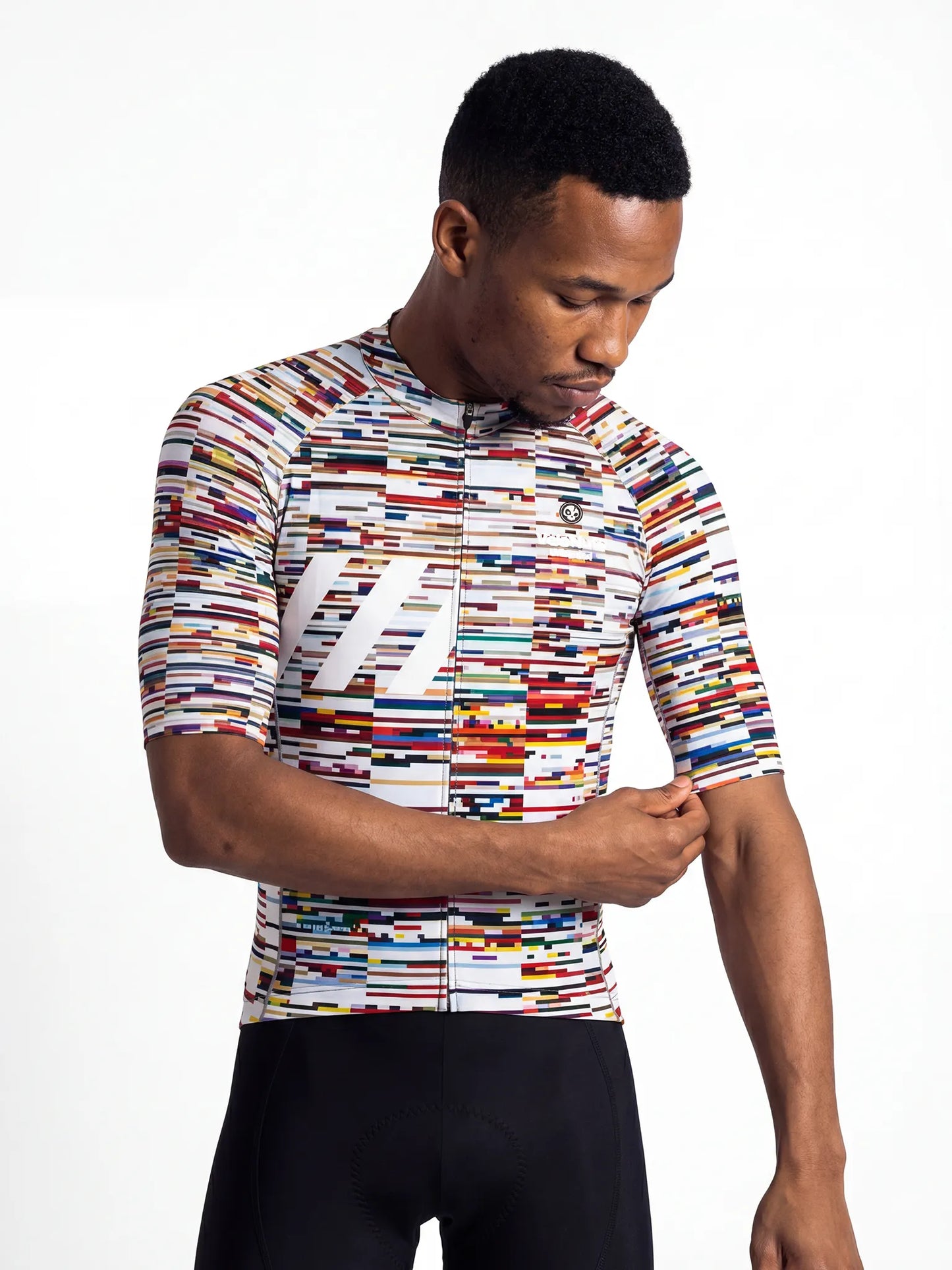 Men's Cycling Jersey-Glitch Scan