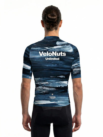 Men's Cycling Jersey-Indigo Drift
