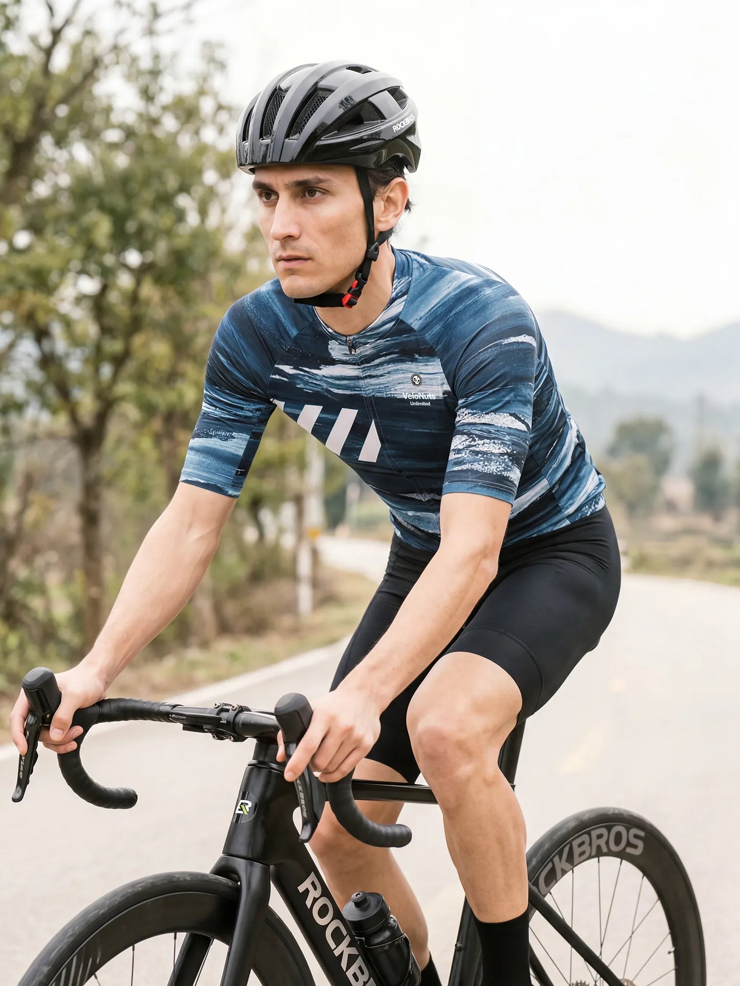Men's Cycling Jersey-Indigo Drift