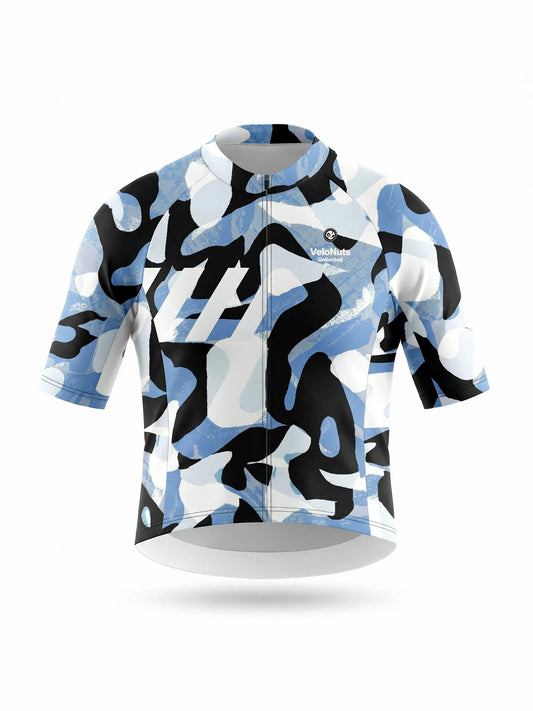 Men's Cycling Jersey-Ink Blob Camo