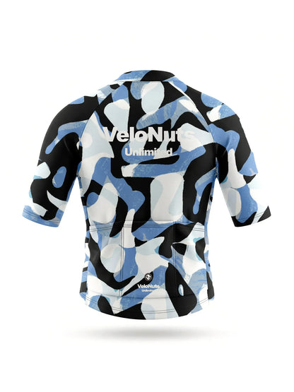 Men's Cycling Jersey-Ink Blob Camo