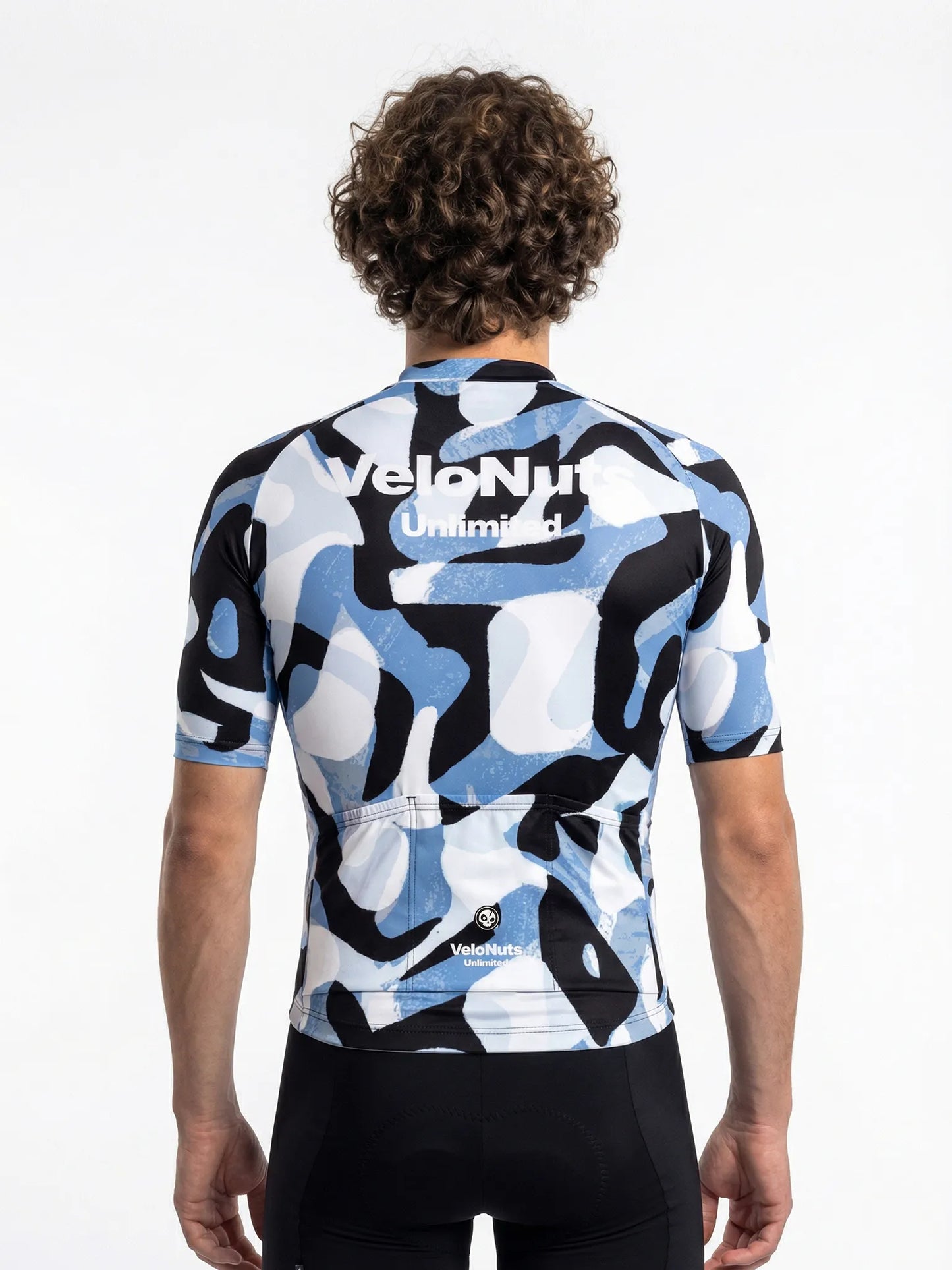 Men's Cycling Jersey-Ink Blob Camo