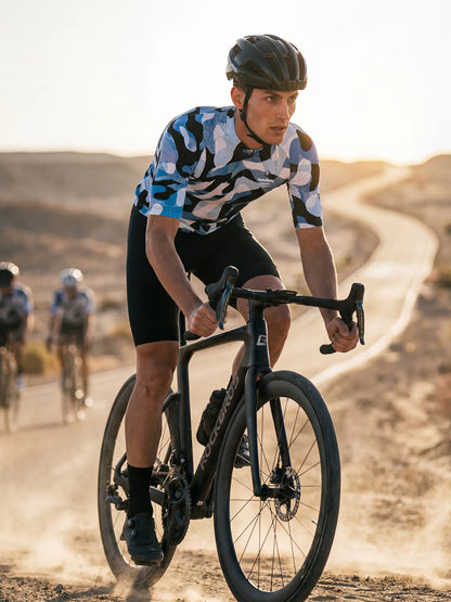 Men's Cycling Jersey-Ink Blob Camo