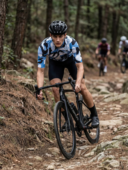 Men's Cycling Jersey-Ink Blob Camo