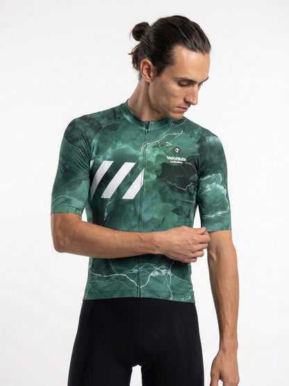 Men's Cycling Jersey-Emerald Vein