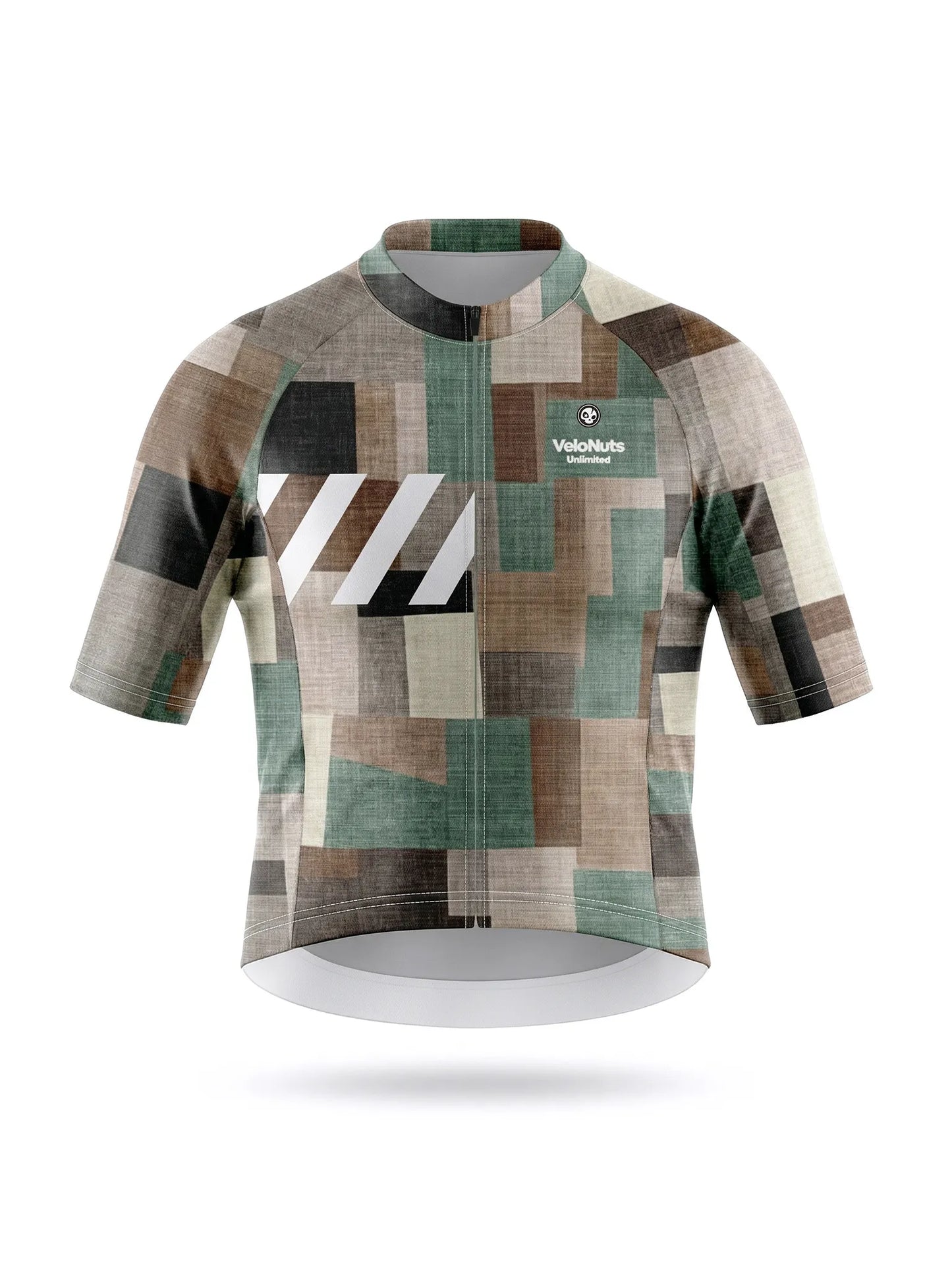 Men's Cycling Jersey-Linen Patchwork