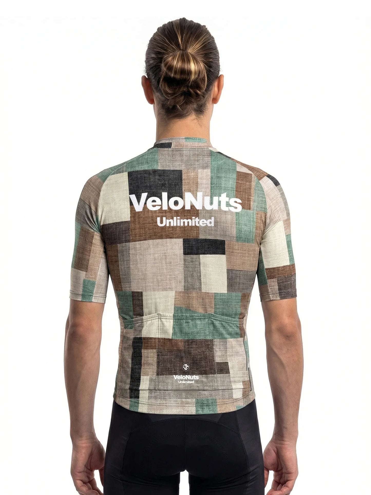 Men's Cycling Jersey-Linen Patchwork