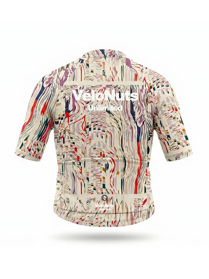 Men's Cycling Jersey-Magenta Noise
