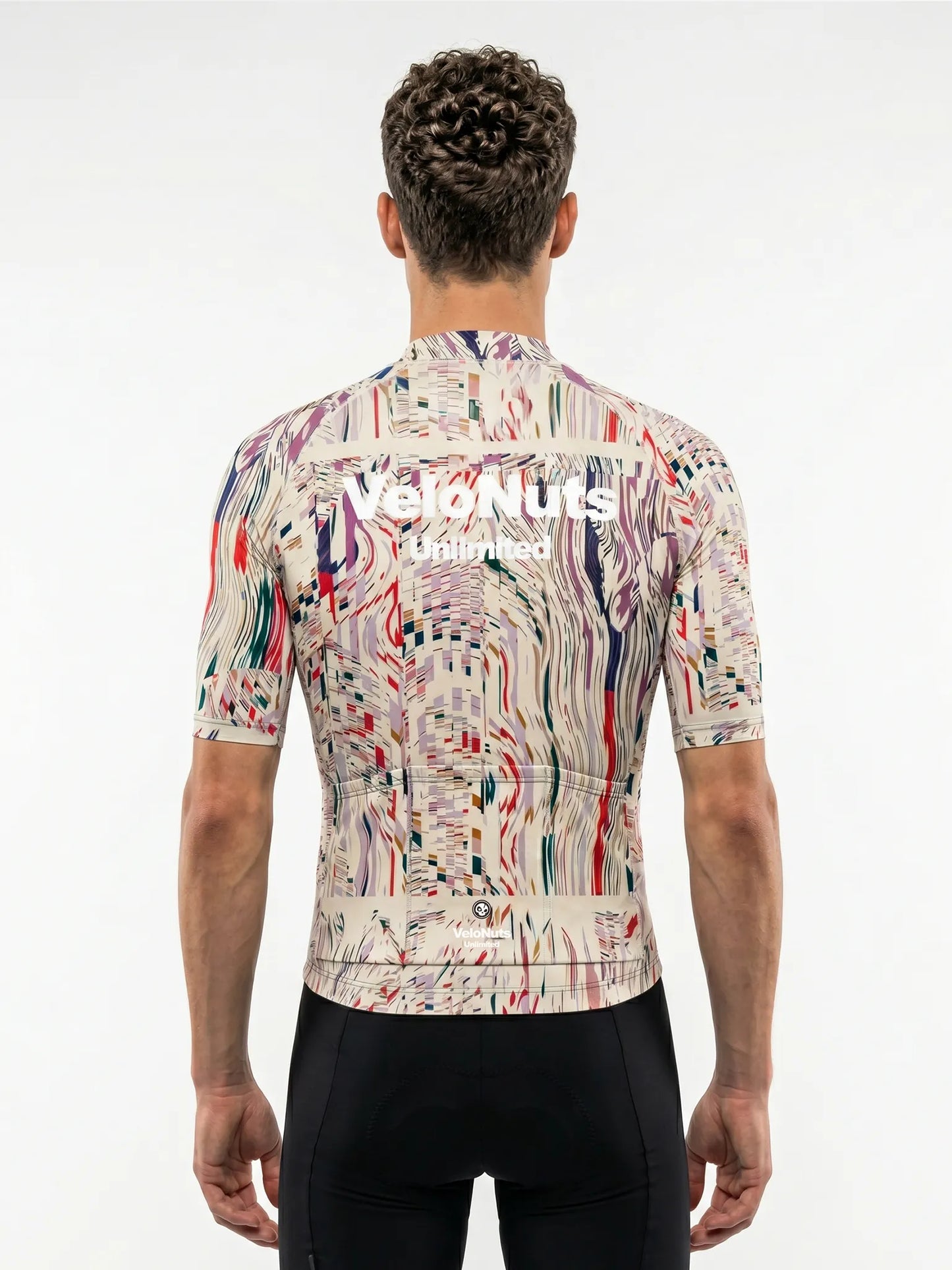 Men's Cycling Jersey-Magenta Noise