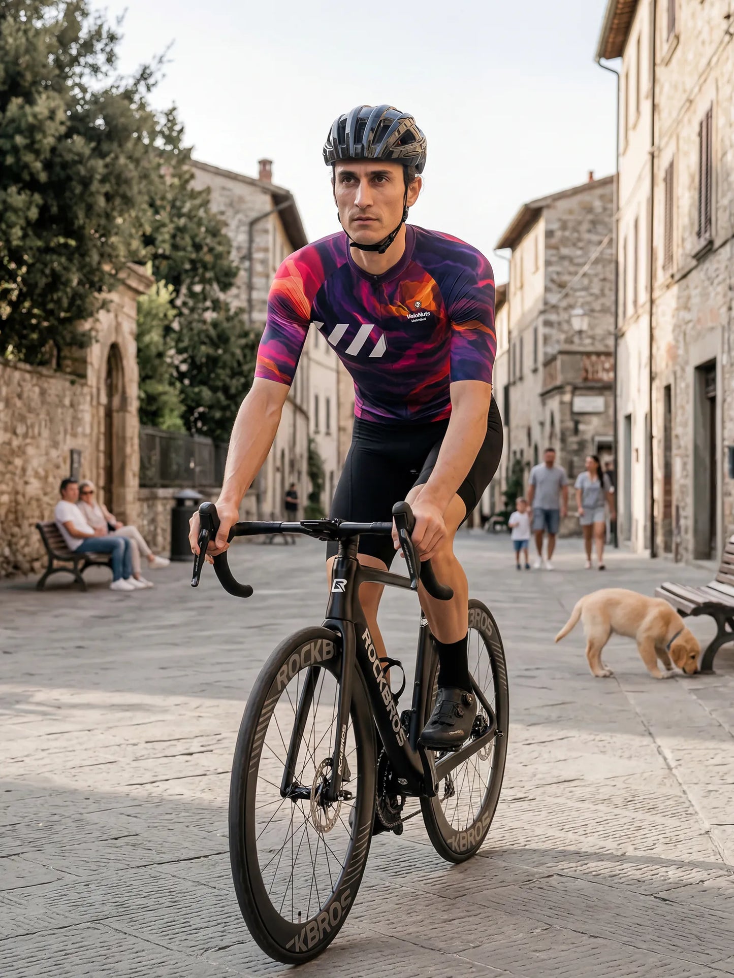 Men's Cycling Jersey-Magma Flow
