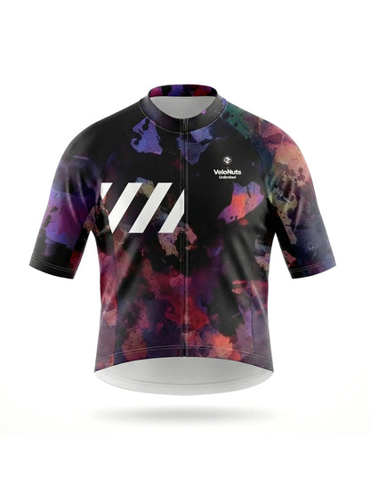 Men's Cycling Jersey-Midnight Petals