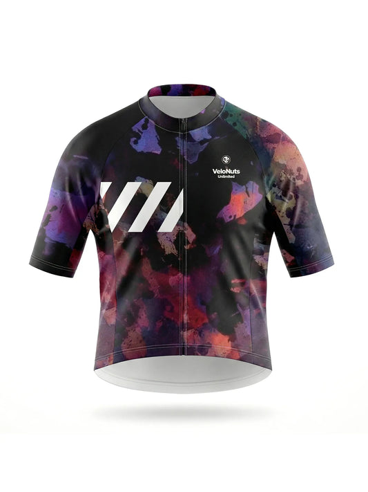 Men's Cycling Jersey-Midnight Petals