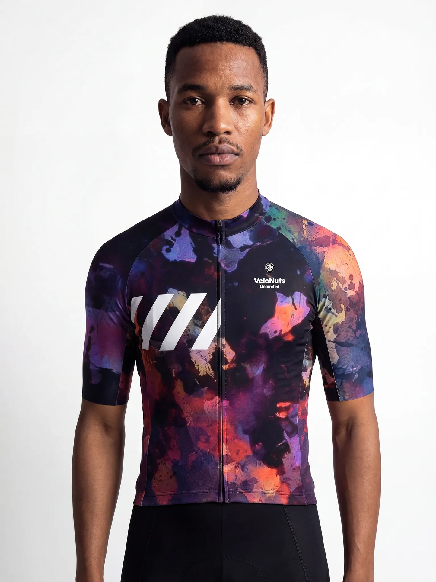 Men's Cycling Jersey-Midnight Petals