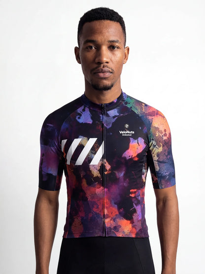 Men's Cycling Jersey-Midnight Petals