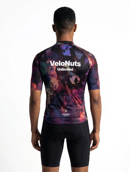 Men's Cycling Jersey-Midnight Petals