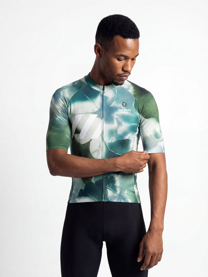 Men's Cycling Jersey-Mist Leaf Canopy