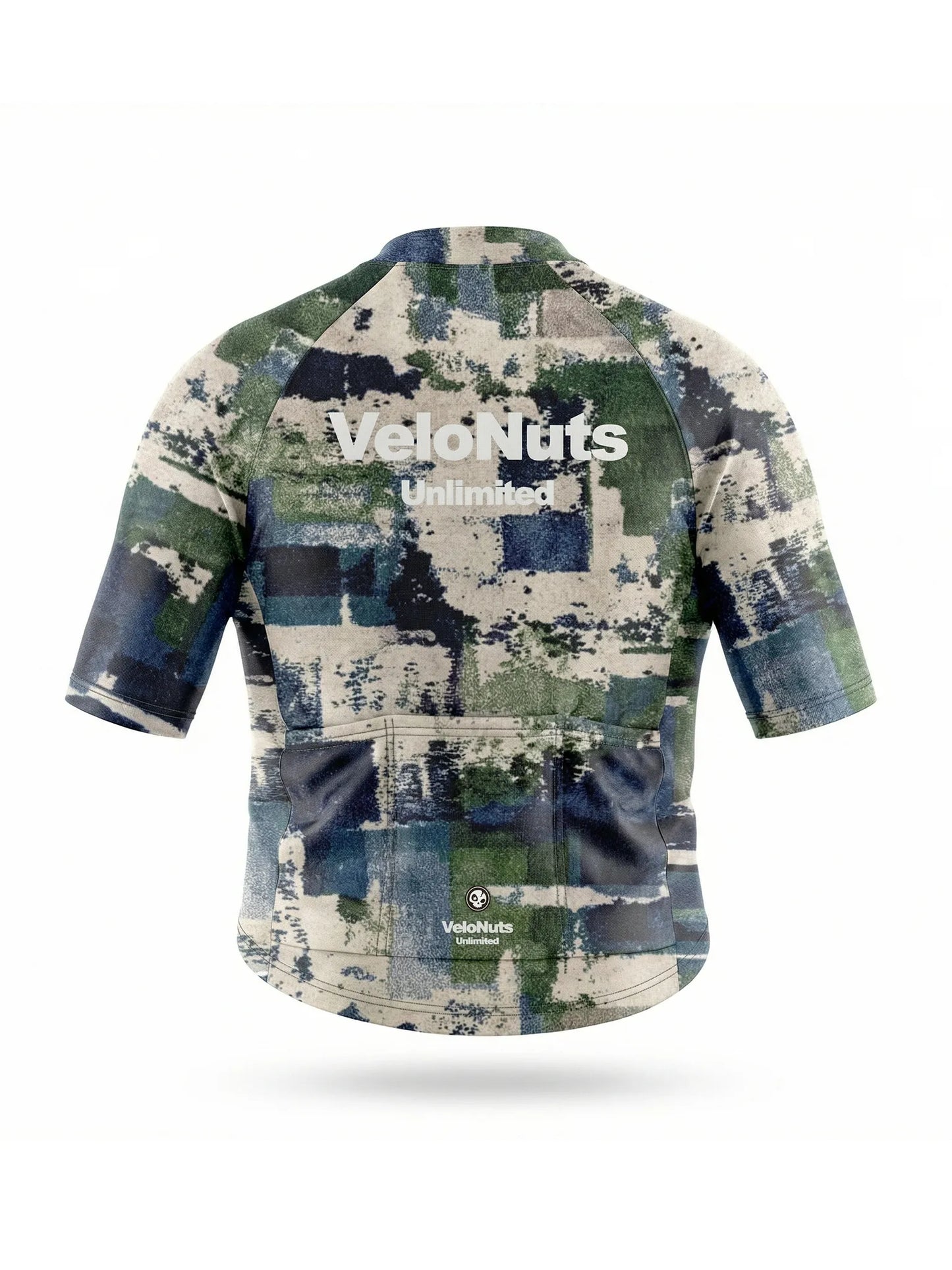 Men's Cycling Jersey-Moss Stone Blocks