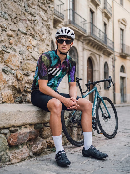 Men's Cycling Jersey-Neon Chalk