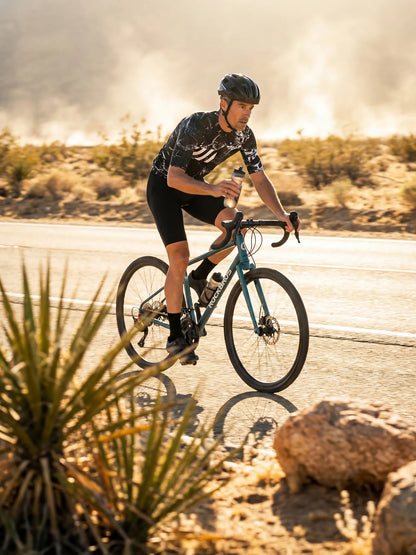 Men's Cycling Jersey-Noir Marble