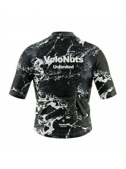 Men's Cycling Jersey-Noir Marble
