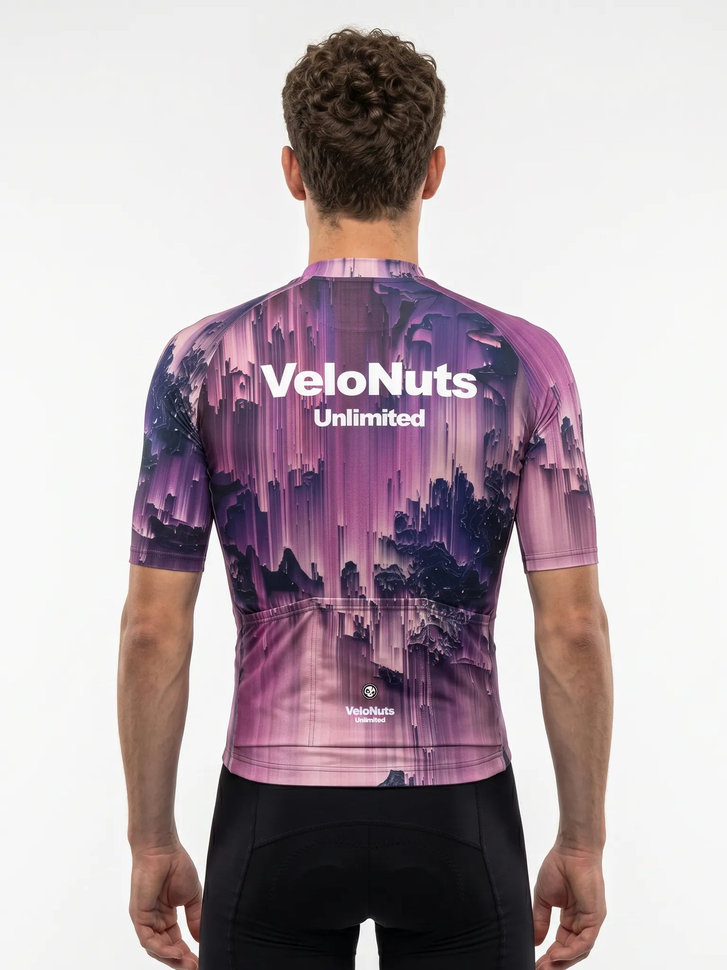 Men's Cycling Jersey-Neon Grid